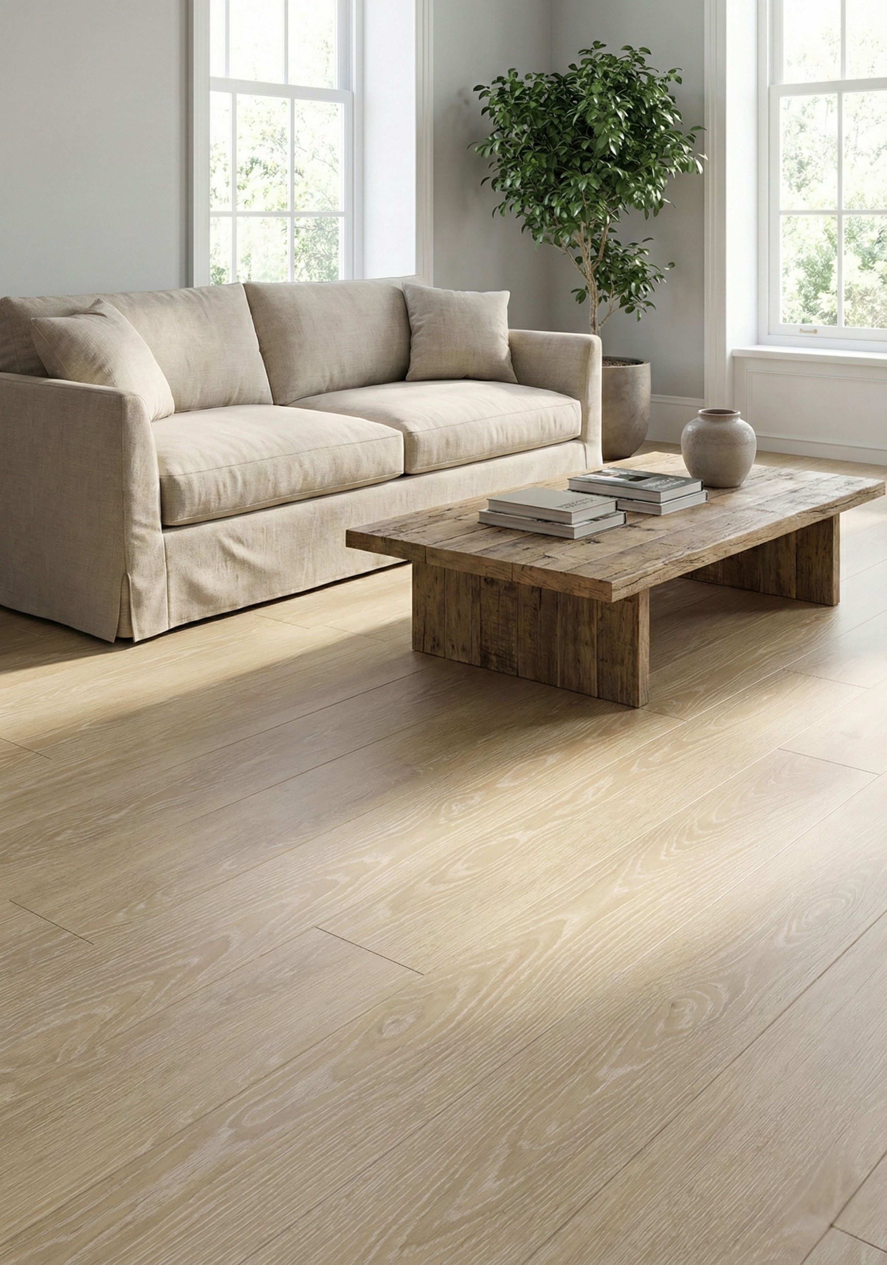 Ecco Maxi Plank - BLEACHED WHITE OAK (1 confezione - 2,107mq) (Copia)